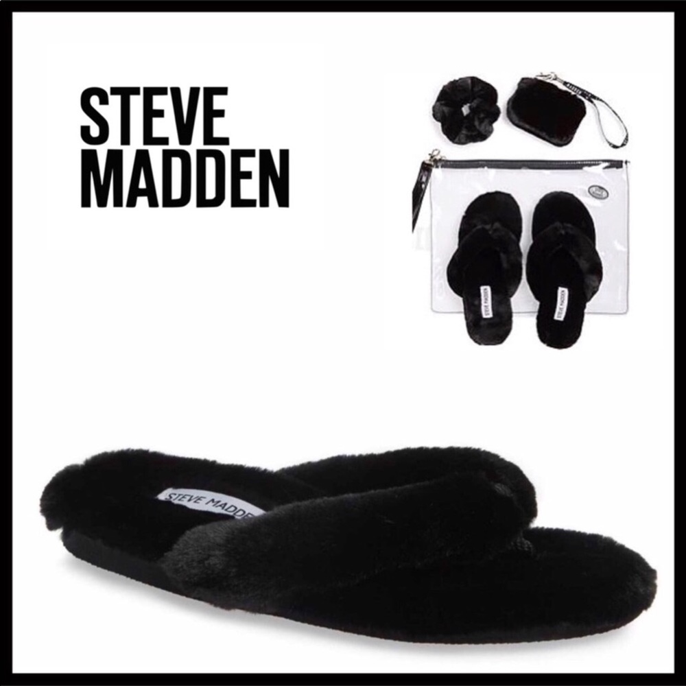 STEVE MADDEN SET BLACK SLIDE SANDALS WRISTLET A3C - Picture 8 of 8
